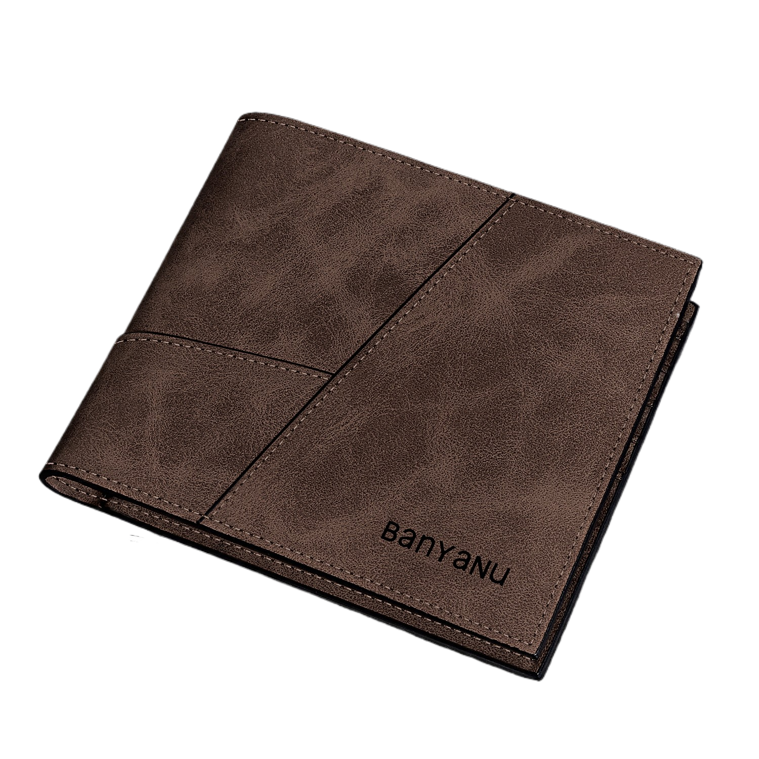 Retro Frosted Cowhide Mens Wallet
