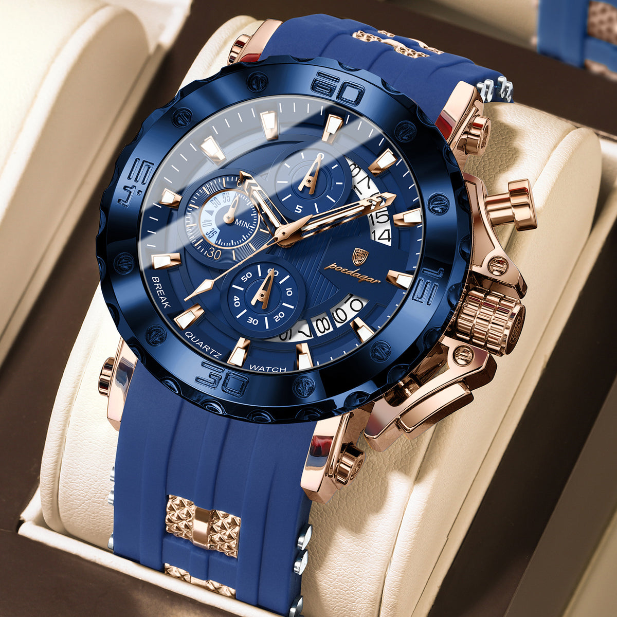 Multifunction Sports Chronograph Watch