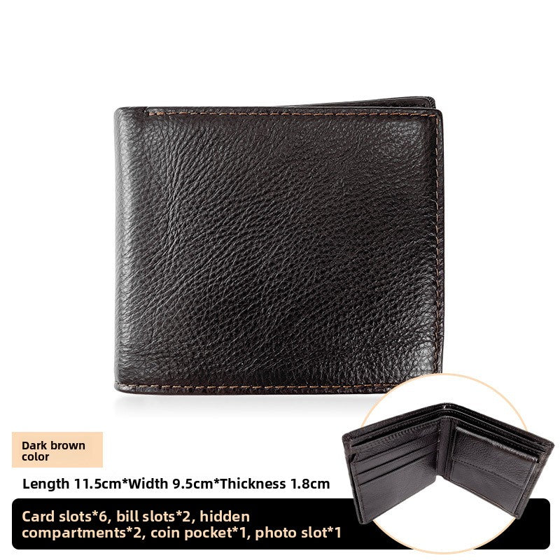 Casual Cowhide Men's Wallet