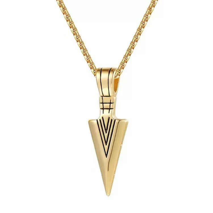Geometric Arrow Pendant Necklace