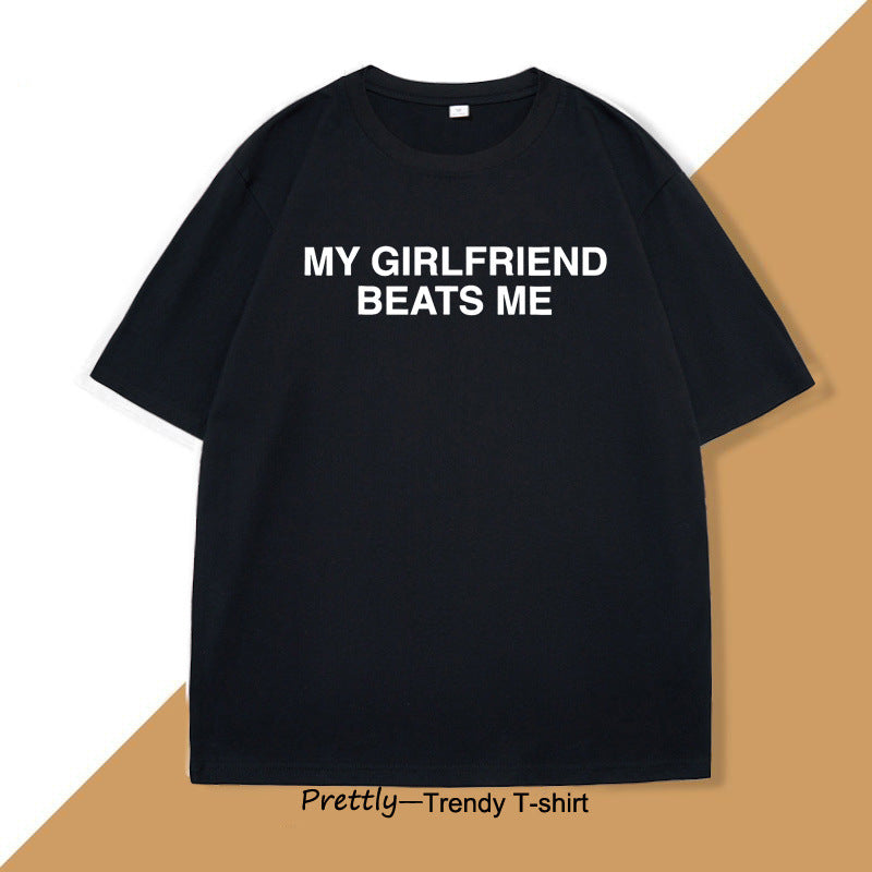 Humorous Graphic Cotton T-Shirt for Men