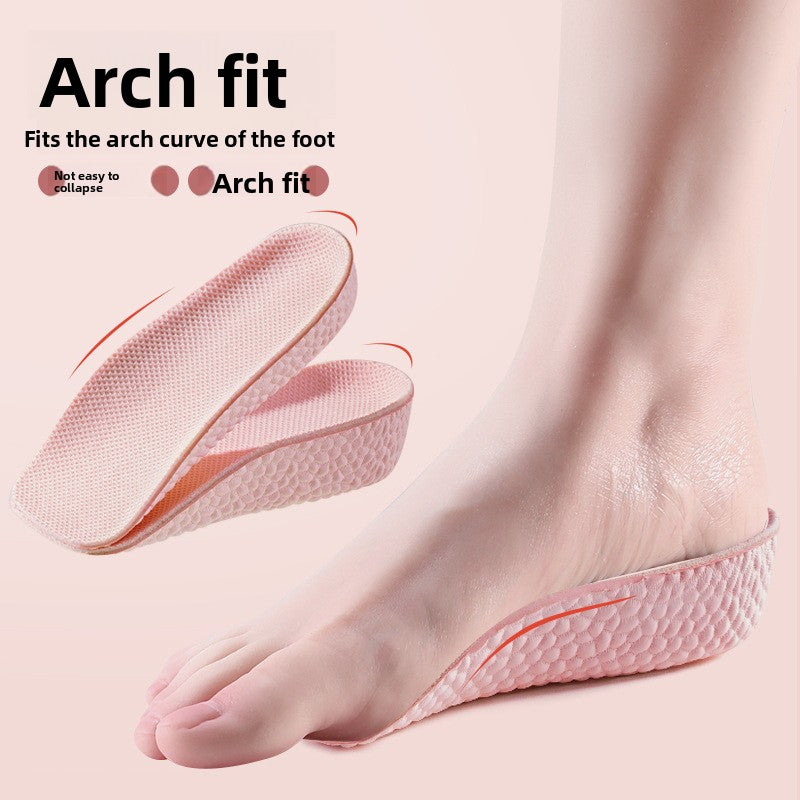 Invisible Height-Increasing Insoles with Arch Support, Unisex Height-Increasing Insoles