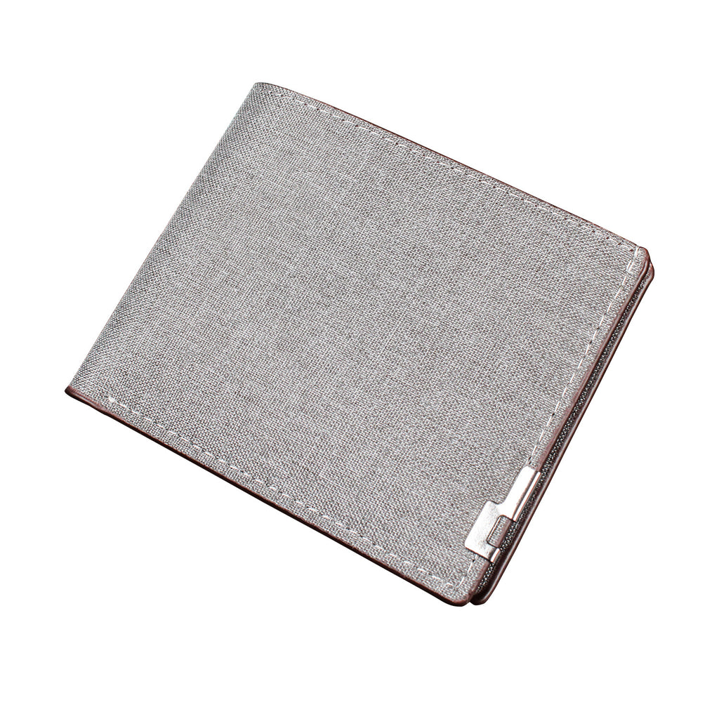 Mens Short Canvas Wallet