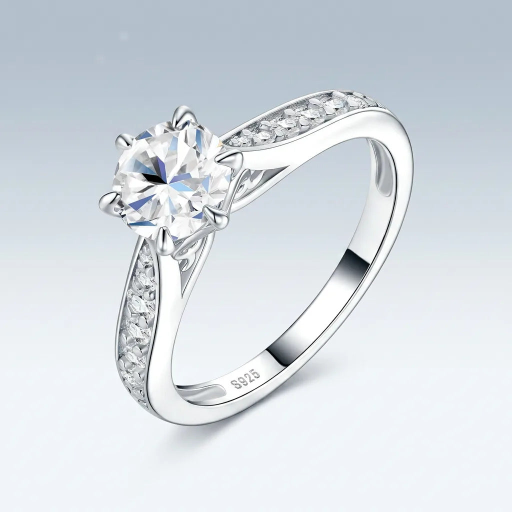 Moissanite ring