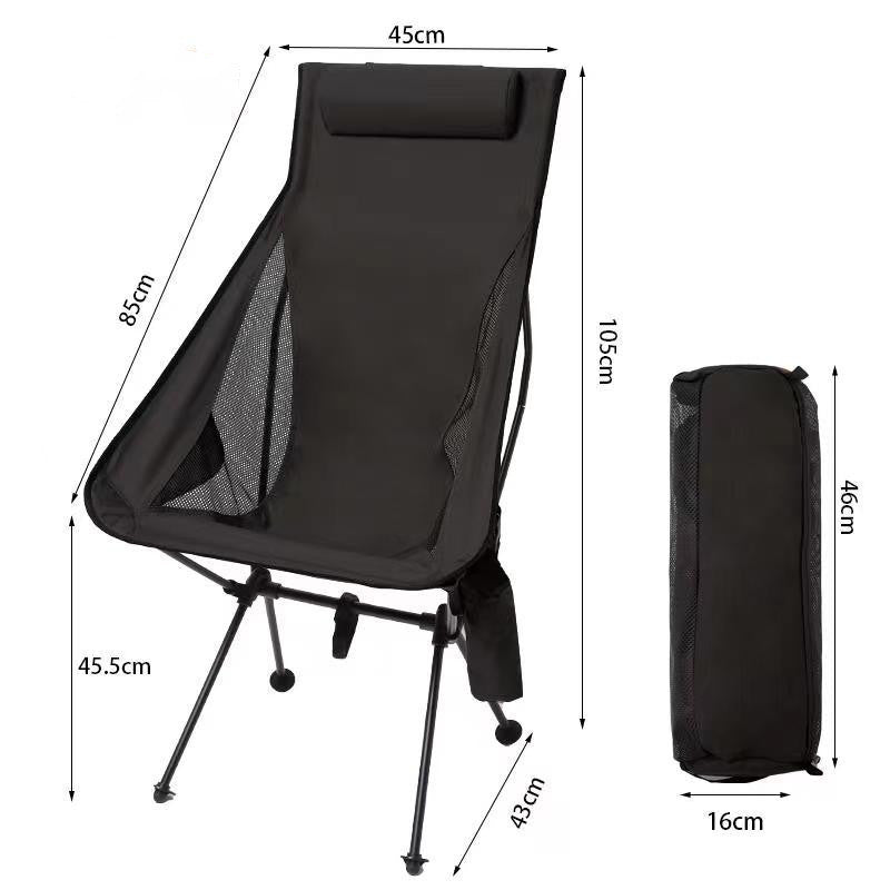 Portable Foldable Aluminum Moon Chair