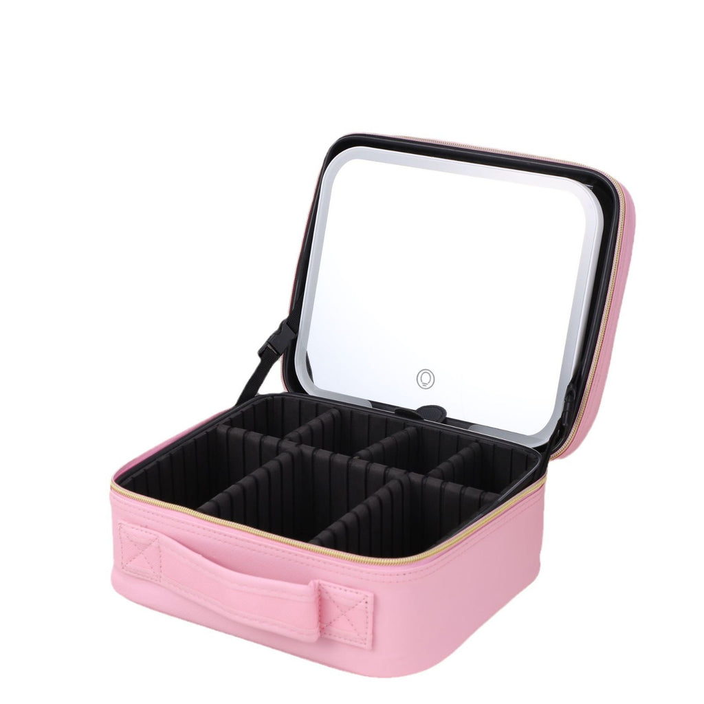 LED Illumination Makeup Mirror with Storage Bag