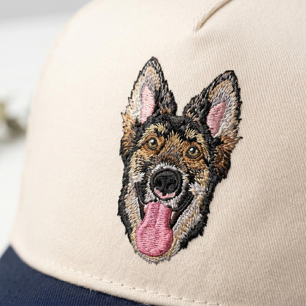 Three-dimensional embroidery pet cat and dog baseball cap
