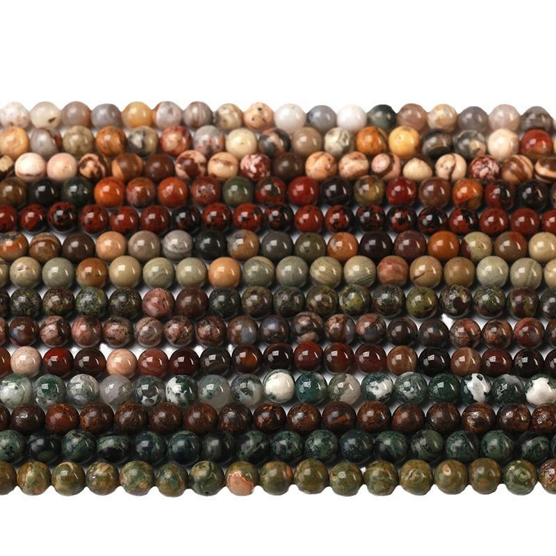 Natural Stone Crystal Loose Beads DIY Jewelry Making Accessories