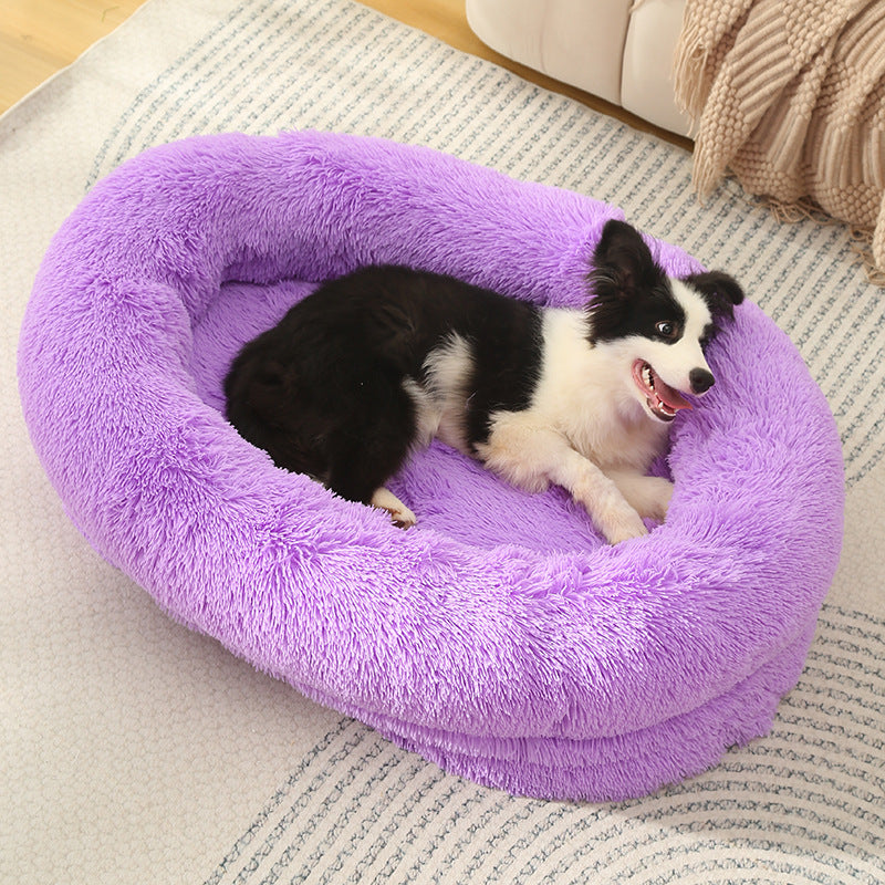 3D Cotton Yuanbao Pet Dog Bed with Waterproof Function